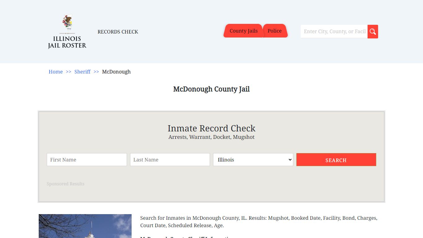 McDonough County Jail | Jail Roster Search